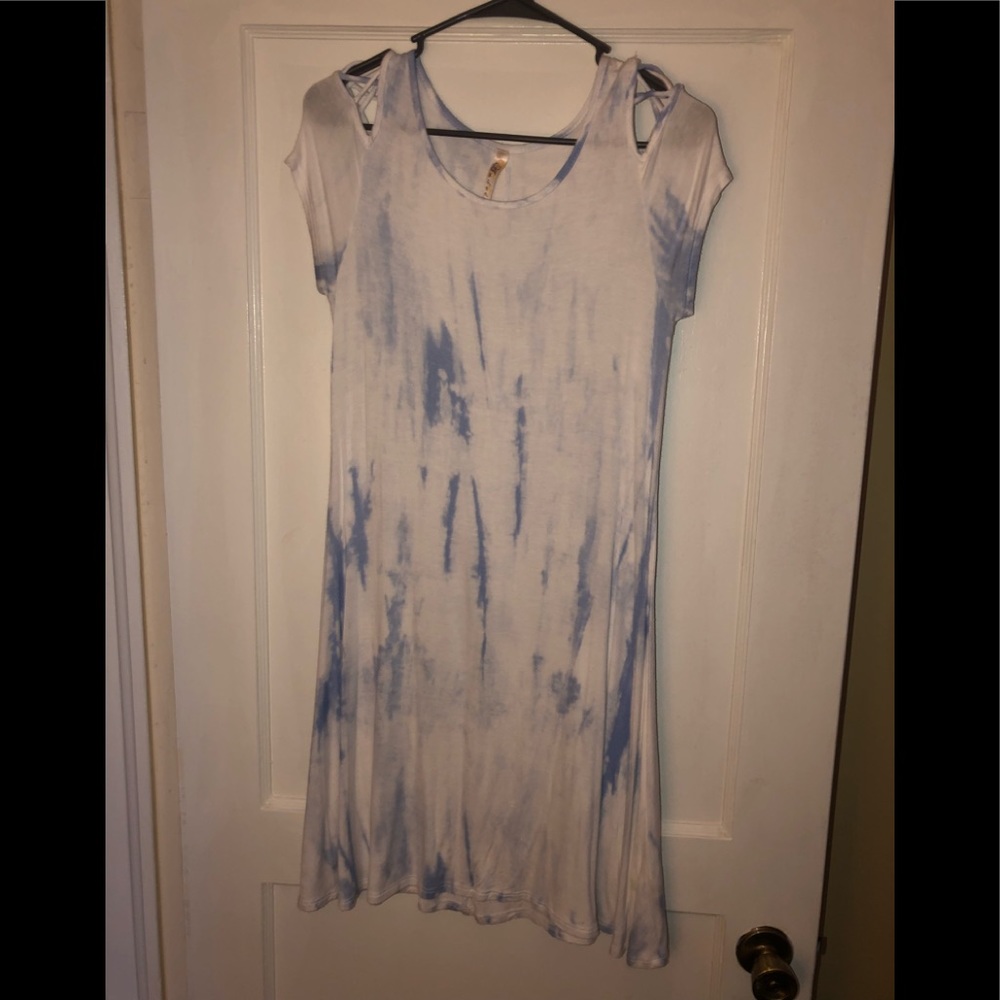 Sundress (blue and white tie dye)